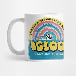 Retro Vintage The Igloo Restaurant Seattle Mug